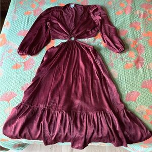 Arula Burgundy Maxi Dress